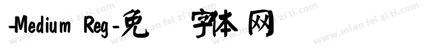 -Medium Reg字体转换